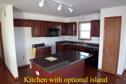 The Barrington - Kitchen-Optional Island